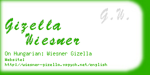 gizella wiesner business card
